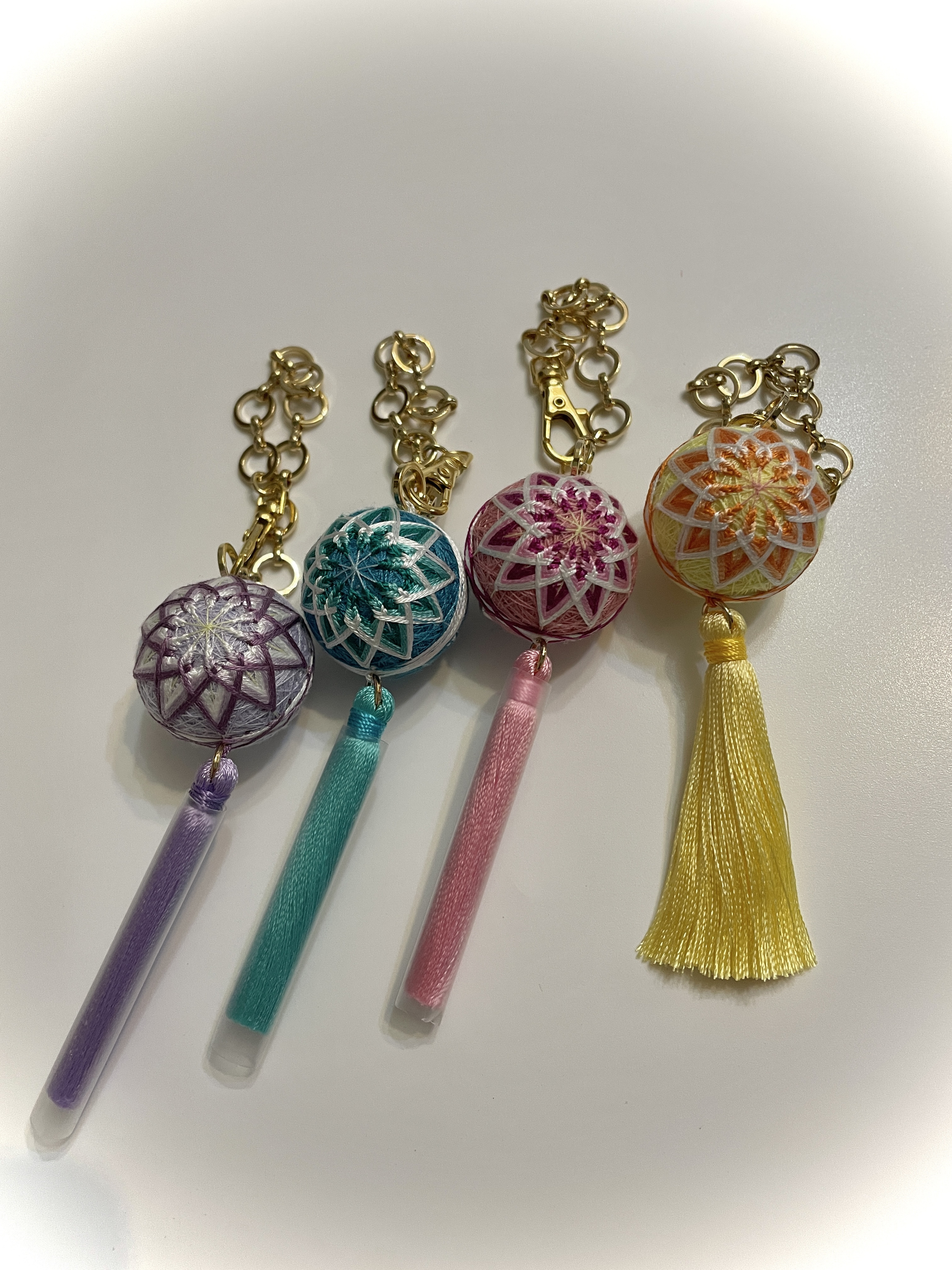 ミニてまり二重菊バッグチャーム 手作りキット キット 夢てまり 通販