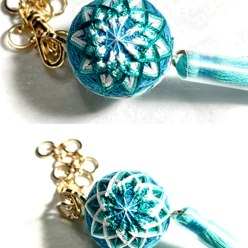 ミニてまり二重菊バッグチャーム 手作りキット キット 夢てまり 通販