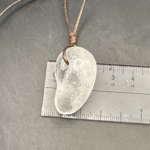 2026.1.13 地産虹彩水晶勾玉 新潟産天然水晶 ネックレス・ペンダント