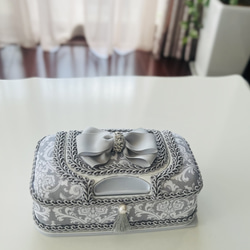 クロスリボン♡心ときめくウェットティッシュケースとティッシュケースセット クロスリボン♡心ときめくウェットティッシュケースとティッシュケース