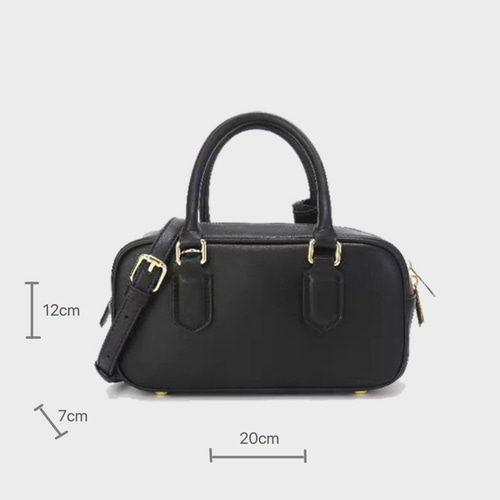 本革 ミニボストンバッグ レディース ピローバッグ 小さめ ショルダー