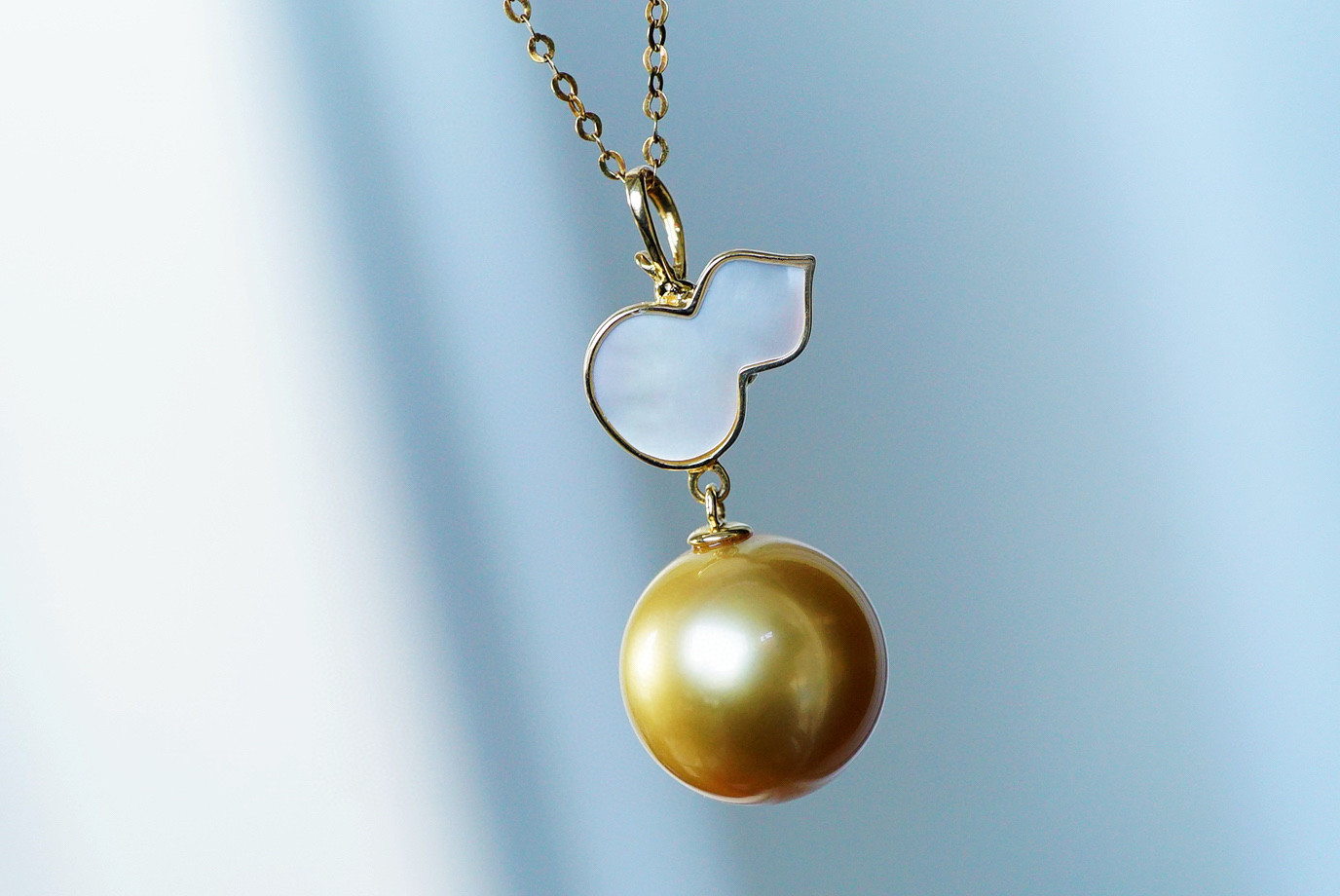 「高級」K18 天然南洋真珠　健康・無垢・長寿・富・純潔・円満・完成　ペンダントのみ　26/1/12