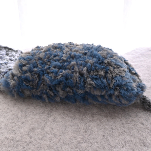 結ぶタイプ》イヤーマフ/ヘアバンド 2way♪バイカラー ふわふわファー