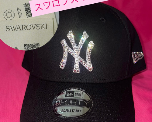 スワロ使用✨ ジュエルキャップ ニューエラ 9FORTY キャップ ストーン