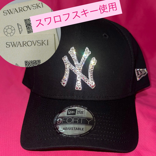 スワロ使用✨ ジュエルキャップ ニューエラ 9FORTY キャップ ストーン