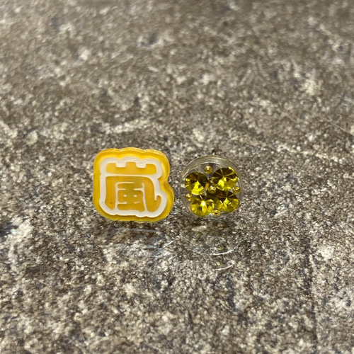 嵐 推し活ピアス｜メンバーカラーで楽しむ「嵐」文字アクセ｜ライブ