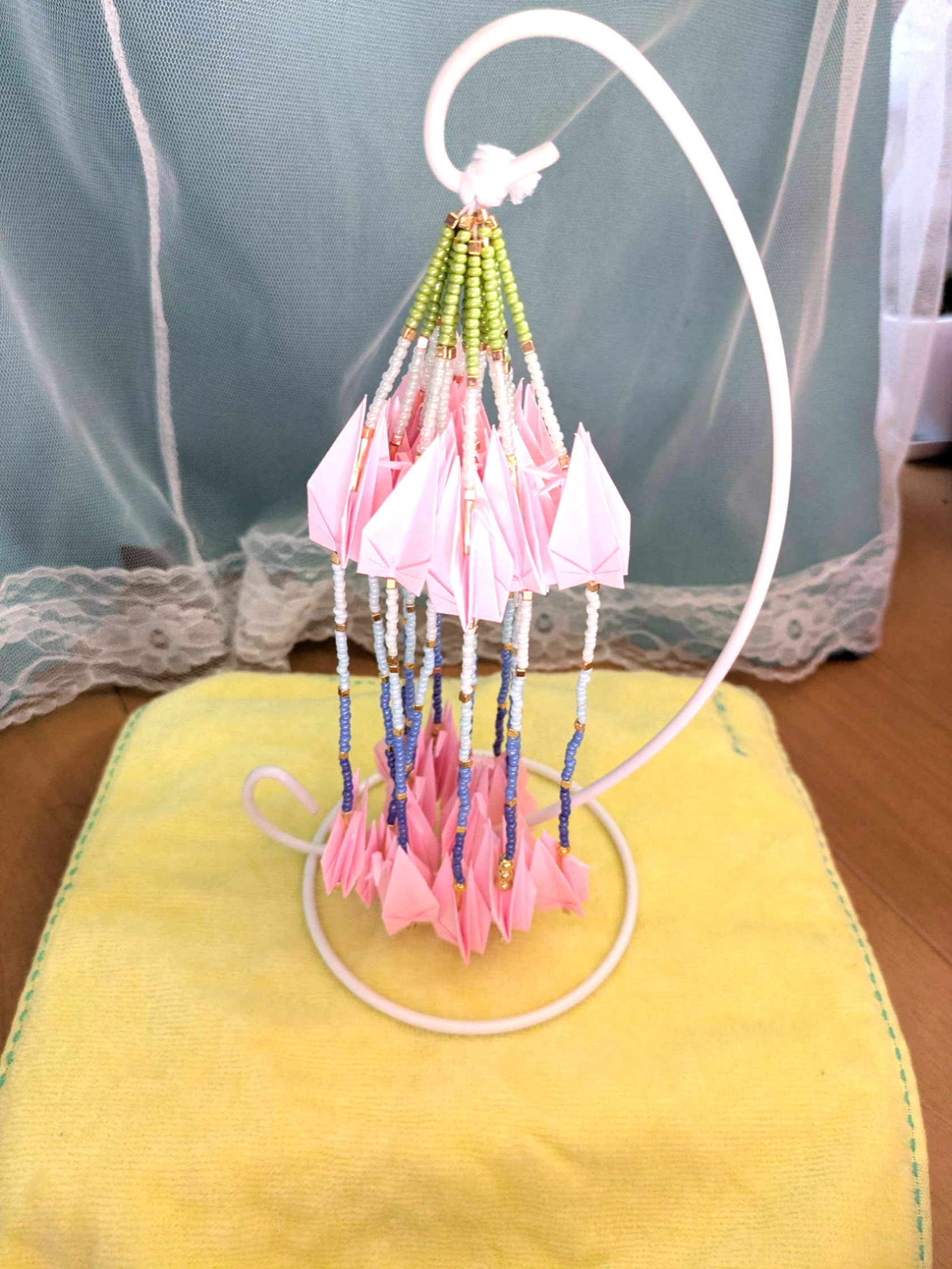 千羽鶴　願掛け　インテリア　鶴　浄化　祈り(*´ω`*)