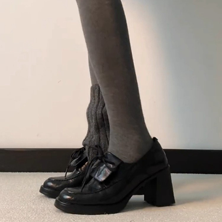 イングリッシュスタイル 万能 レディース リボン ヒールアップ スリッポン22.5-25cm#1330