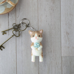 猫 クリスマスリース 羊毛フェルト リース アカツキコ 通販 8302963