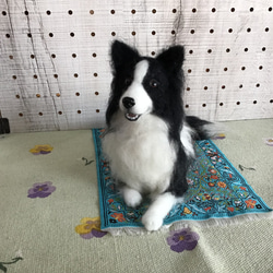 ロングコートチワワ（クリーム）伏せポーズ❣️ 羊毛フェルト コーギー