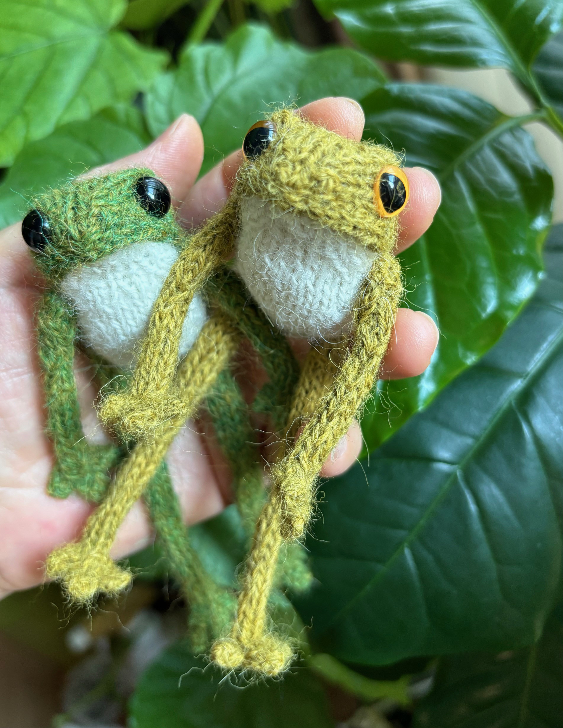 カエルの編みぐるみ✳︎カエルさん本体、ドレス、靴の3点セット✳︎受注生産