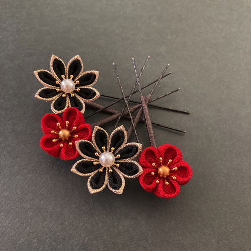 つまみ細工　髪飾り　オーダーページ オーダー専用ページ【Tsuru】つまみ細工髪飾り かんざし ai 通販