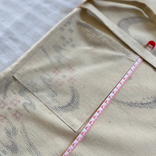 結城紬 作務衣 手織り結城紬 未使用反物仕立 登録商標付 着物 yuki