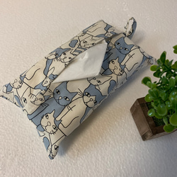 エコティッシュカバー☆マスクストッカー♪ユニーク猫さん大集合♪ 1枚目の画像