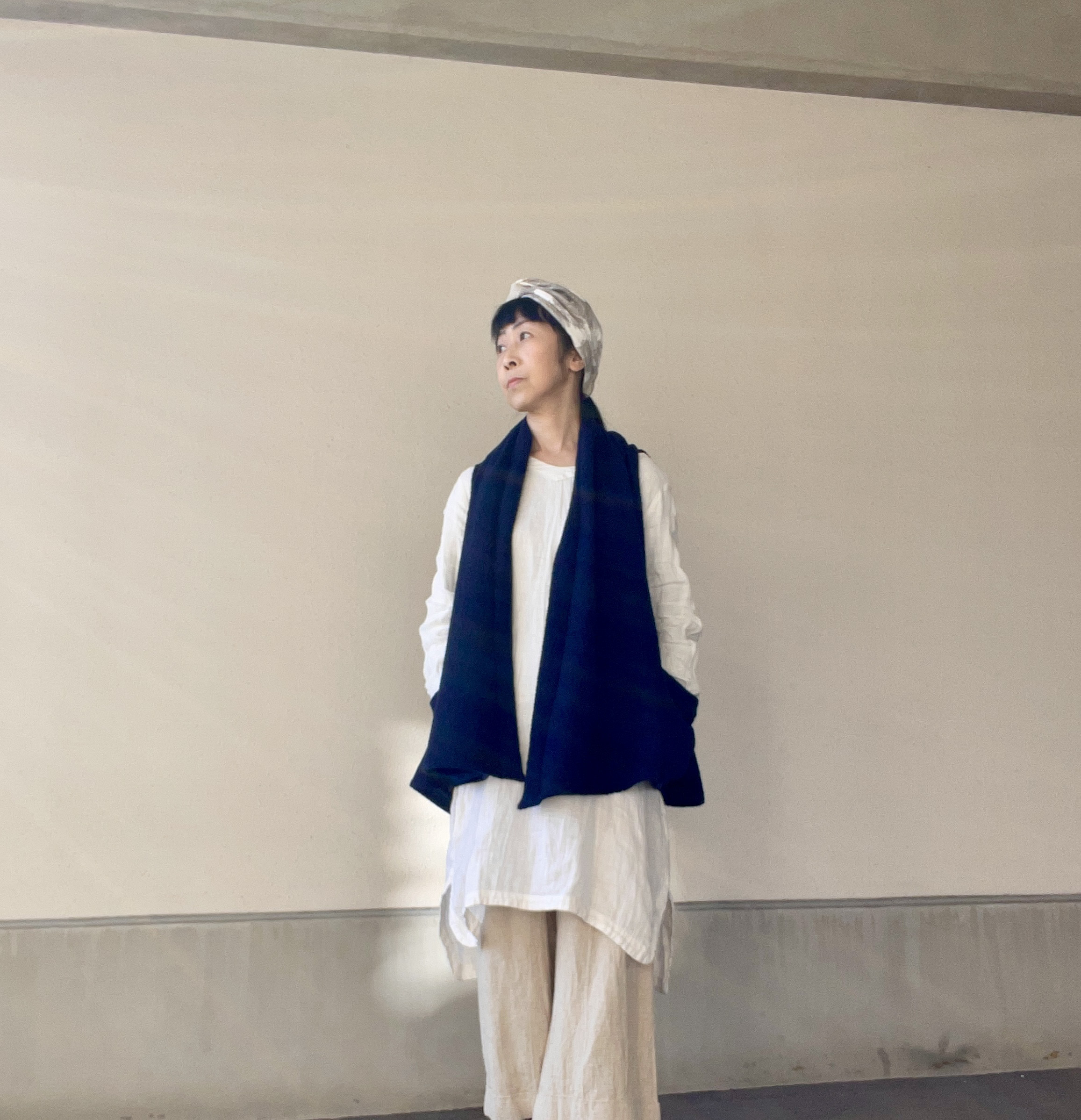 『creema限定』ふっくらブークレガーゼウールベスト