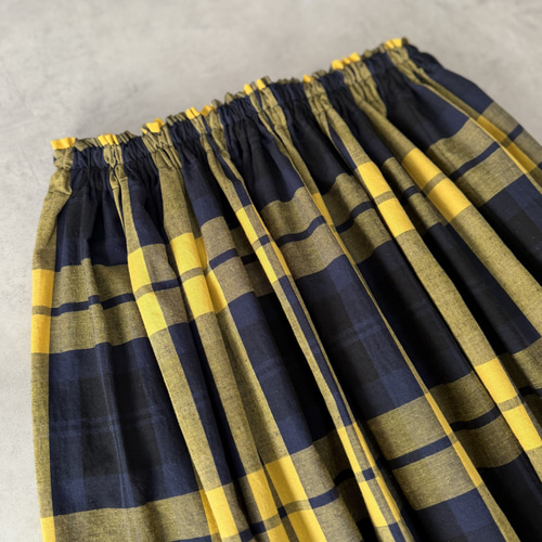 新作♪♦︎春の早割価格♦︎コットンリネンビックチェックギャザー