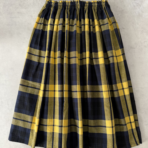 新作♪♦︎春の早割価格♦︎コットンリネンビックチェックギャザー