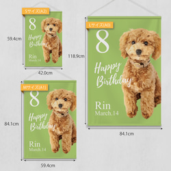 うちのこ写真から作る イラスト＆お名前入りバースデータペストリー / d&c_BD ★名入れ【誕生日 ペット 犬 猫】 4枚目の画像