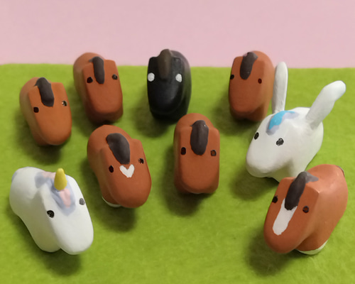 午年 馬の置物『馬九行久』せっと その他置物 じゃんのすけ 通販