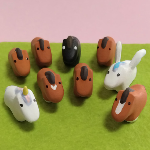 午年 馬の置物『馬九行久』せっと その他置物 じゃんのすけ 通販