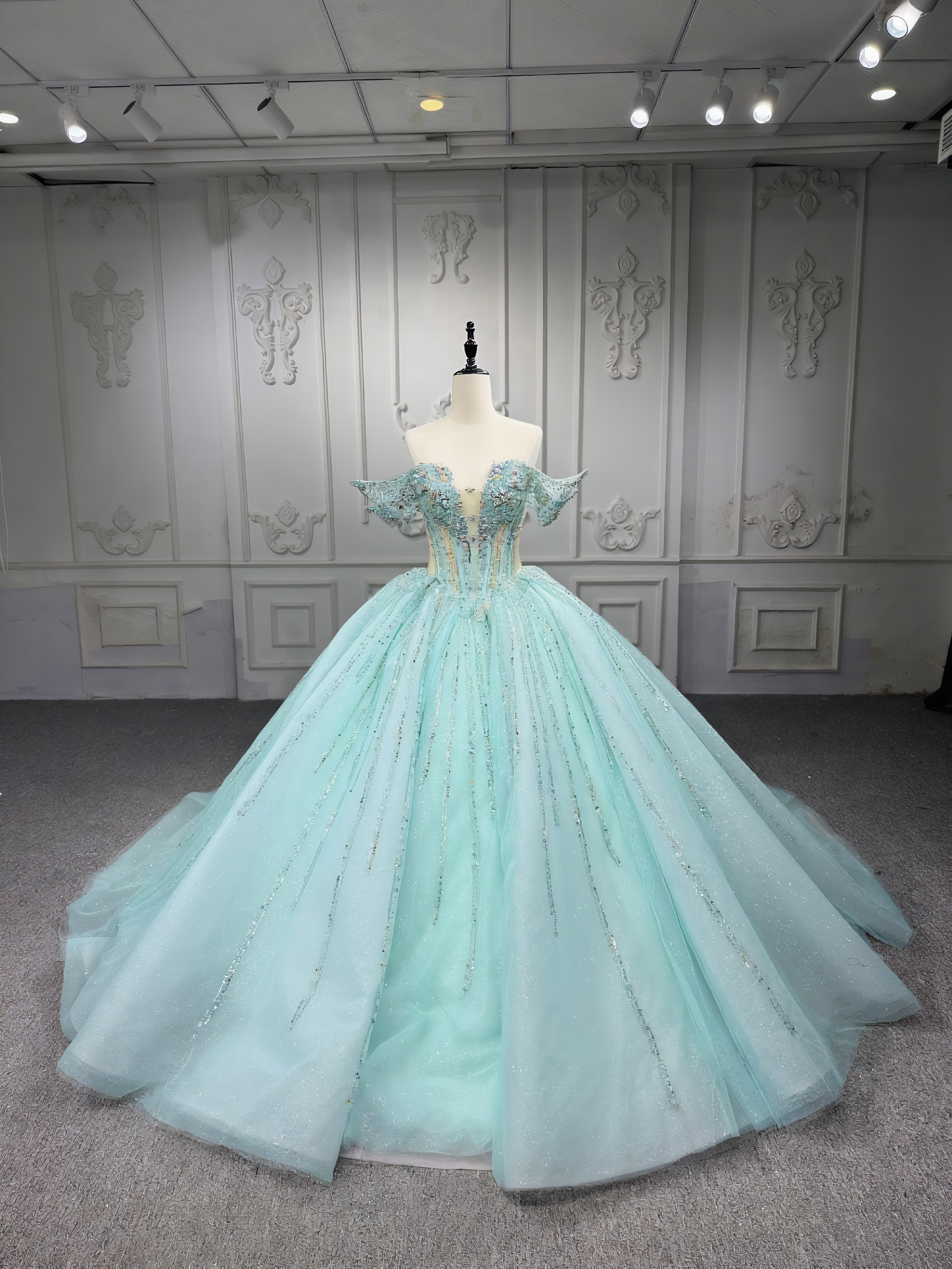 高級感溢れる　ラメ入り　フレアスカート　カラードレス痩せて見える　ロングトレーン　あみあげサイズオーダー可能演奏会発表会