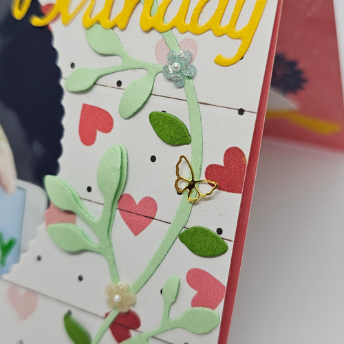 お誕生日に♪】写真を差し込むだけ♪そのまま立てて飾れるフォト
