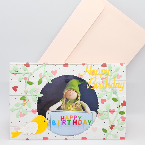 お誕生日に♪】写真を差し込むだけ♪そのまま立てて飾れるフォト