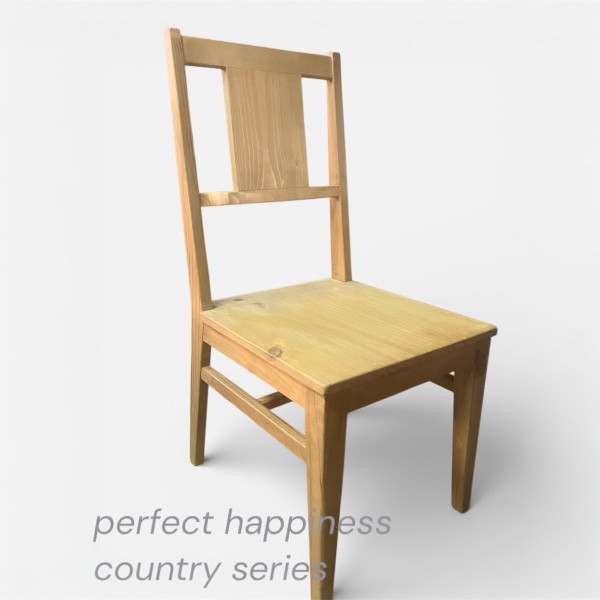 【新作】カントリー風ダイニングチェア　『happiness』
