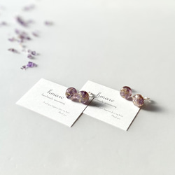 くすみカラー 大人 ハート レジン ヘアゴム ／ ブラックグラデーション