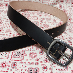 5ミリ厚多脂革ブラック茶芯ベルトG3バックル 極厚ベルト その他