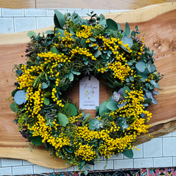 オーダーメイド】 フレッシュ ミモザリース リース Couronne♡mignonne