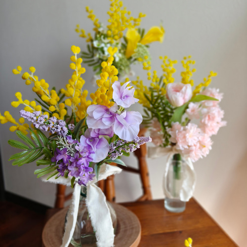 4色から選べるミモザの花束 送別 ギフト 春の超早割2026 インテリア