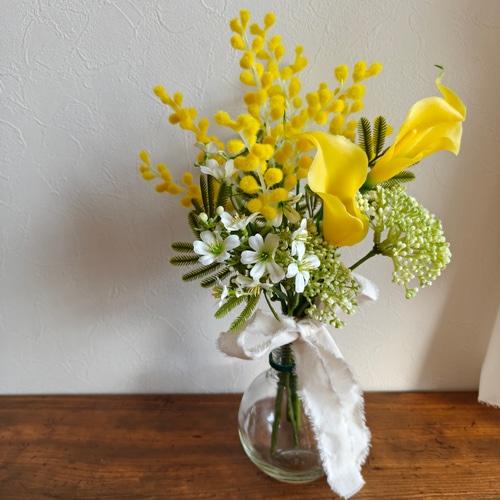 4色から選べるミモザの花束 送別 ギフト 春の超早割2026 インテリア