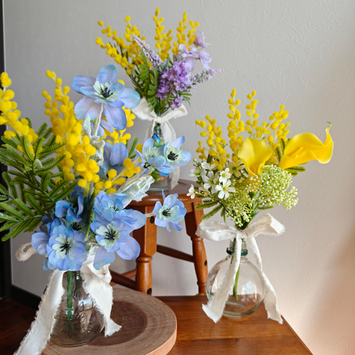 4色から選べるミモザの花束 送別 ギフト 春の超早割2026 インテリア