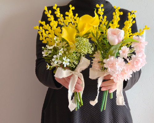 4色から選べるミモザの花束 送別 ギフト 春の超早割2026 インテリア