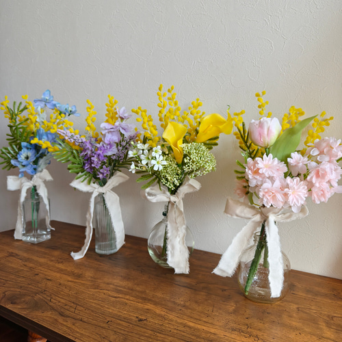 4色から選べるミモザの花束 送別 ギフト 春の超早割2026 インテリア