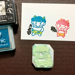 ネコの肉球 Thankyou 消しゴムはんこ（持ち手付き） はんこ・スタンプ