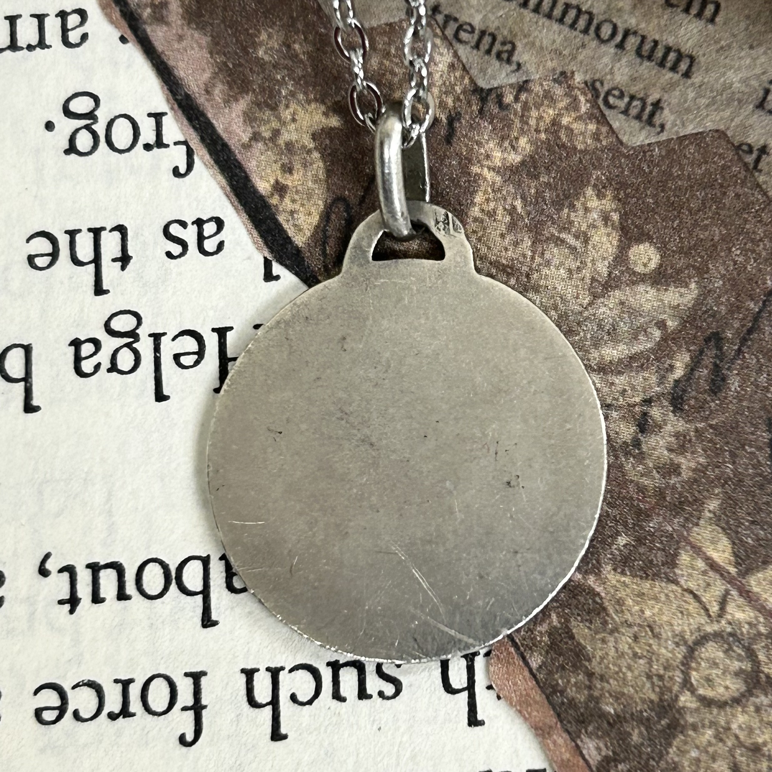 1930’s ～ 1950’s ヴィンテージ 獅子座 12星座 ネックレス フランス 銀製 コイン アンティーク 作家