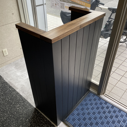 ワイド85 レジカウンター 受付カウンター 机・デスク エバーグリーン