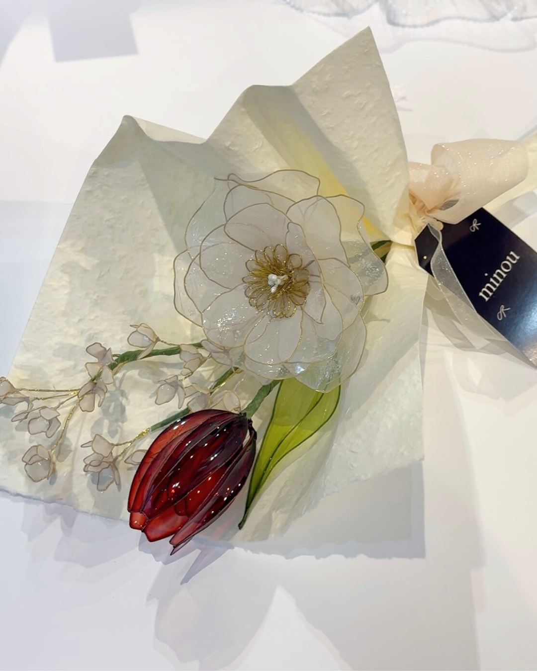 うるっとシアーローズ｜ディップフラワー 枯れない花 ギフト