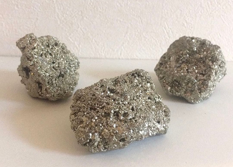 【SALE価格】キラキラ☆ ドゥルージーパイライト ペルー産原石 3個セット 5,599円
