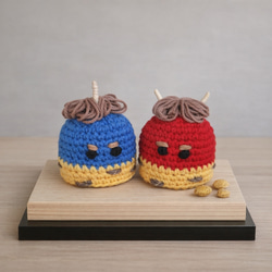 節分 鬼 置物2体セット あみぐるみ kinako 通販 20319608｜Creema