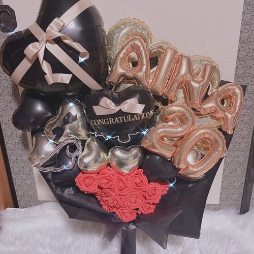 卒業ブーケ 卒業バルーン 成人式 卒業式 バルーン バルーンブーケ 花束