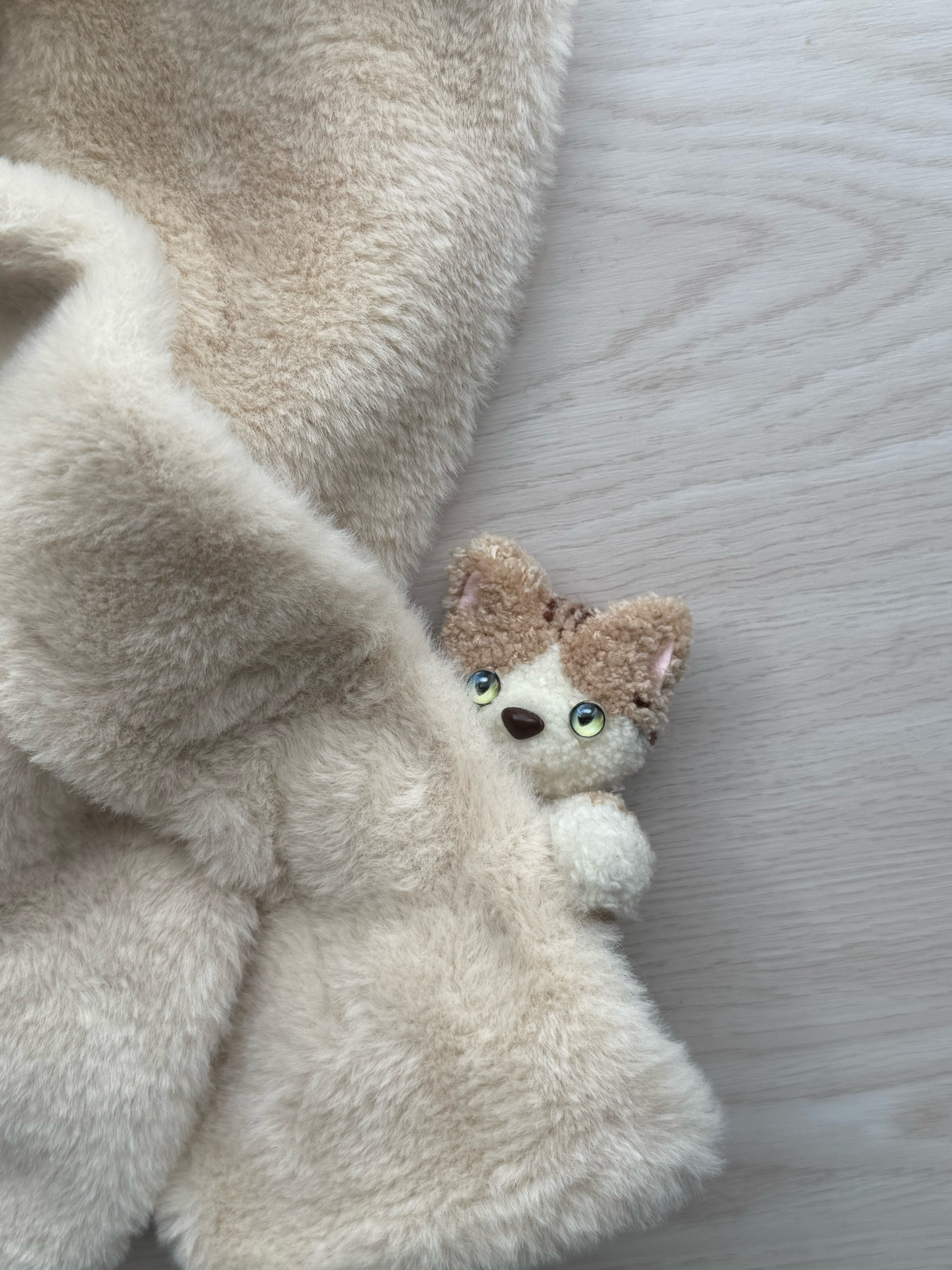 ひょっこり猫のマフラー＊スヌード＊ネックウォーマー