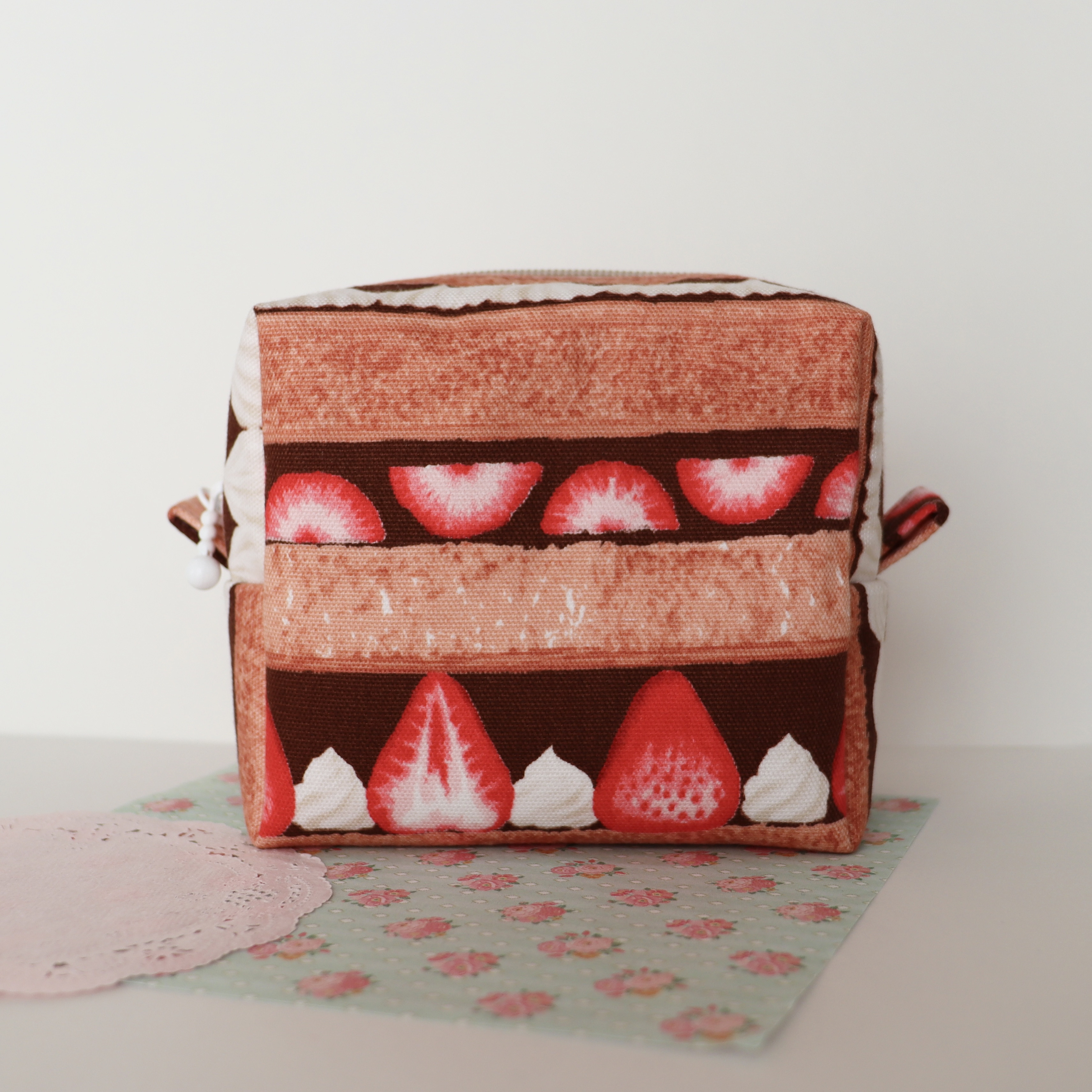 スクエアポーチ☆ストロベリーショートケーキ☆チョコケーキ