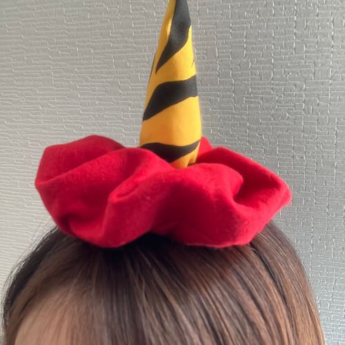 節分 鬼のつの 角 ピンク みどり 青 赤 ヘアバンド・ターバン 抹茶