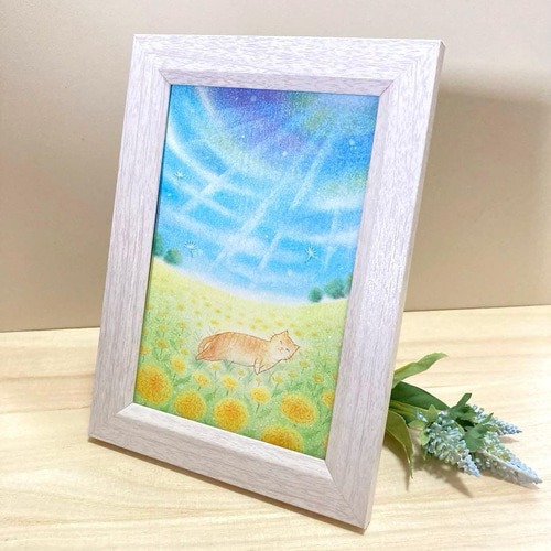 パステル画 ポットのアート パステル画 ポットのアート