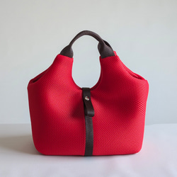 new antique ¶ ブルーアイリスミンクファー着脱可能リボン付き長方形底