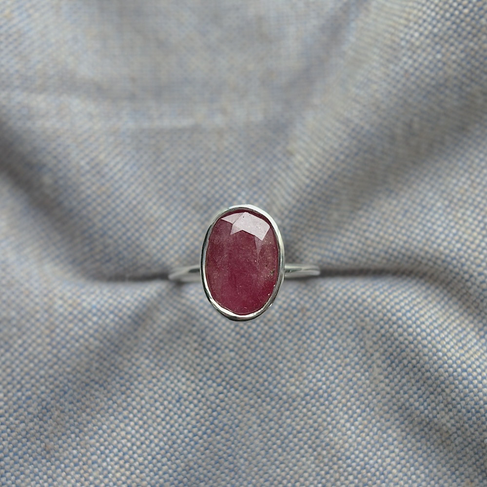 ルビーのリング　/ silver925 天然石　1点もの