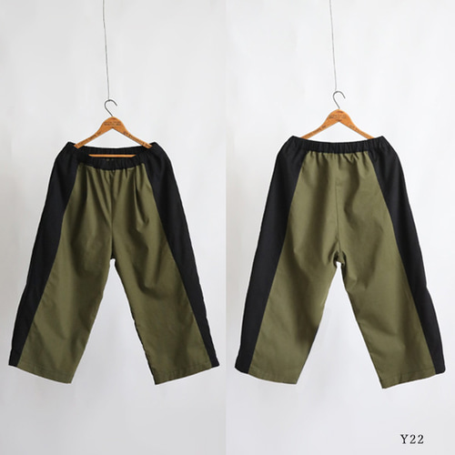 送料無料 新作 85cm 愉快なパンツ 2色 パッチワーク 誰にでも似合う